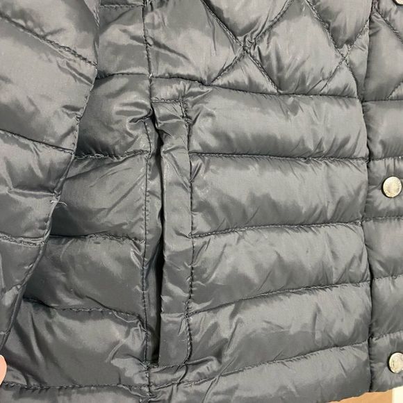 Lands End Down Puffer Coat Jacket women’s Size S (6-8) Black - Picture 9 of 13